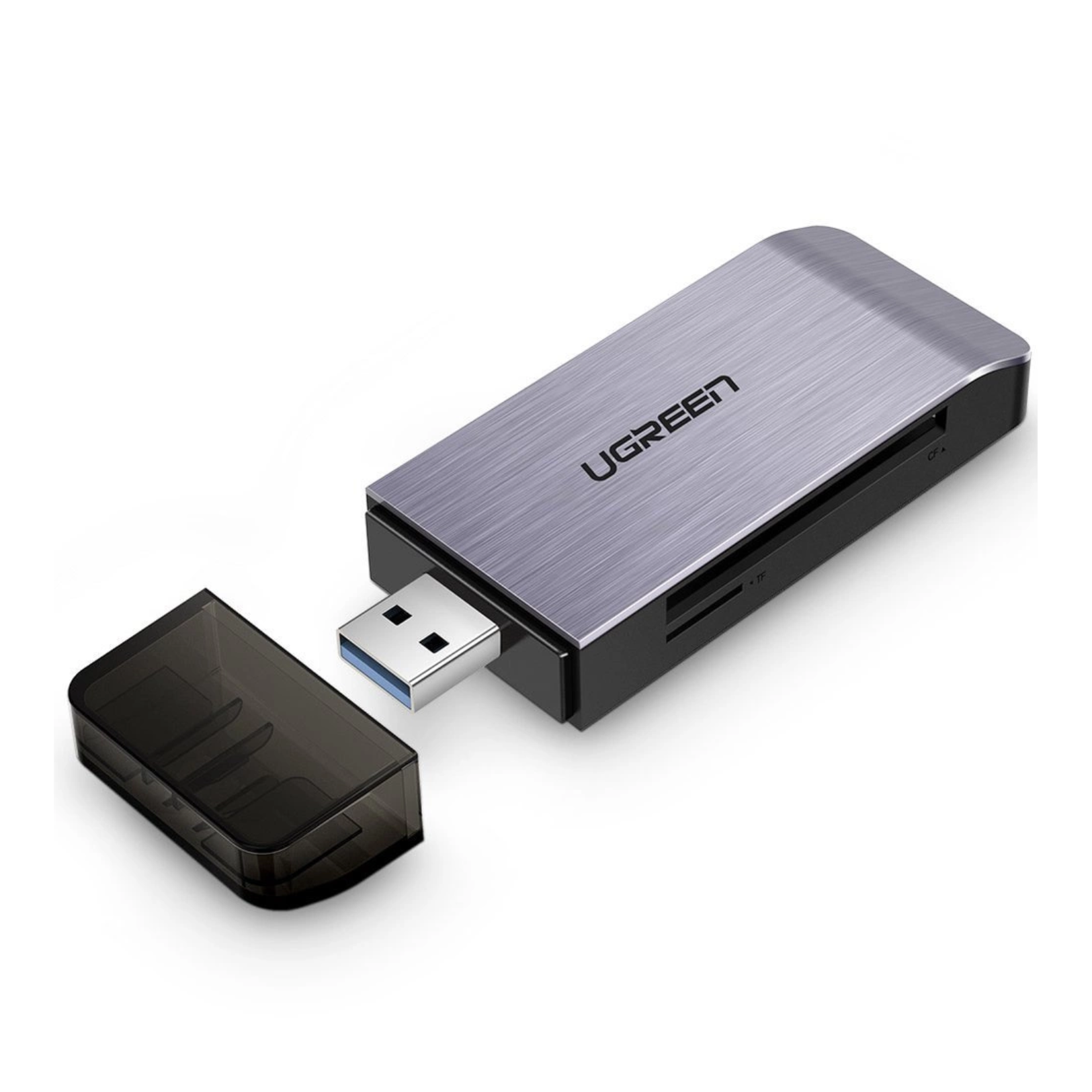 UGREEN Lector de tarjetas SD, Micro SD, CF, MS, USB 3.0 Gris (50541)