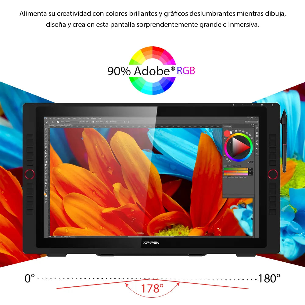 Calidad del color Adobre RGB de la Artist 4 Pro