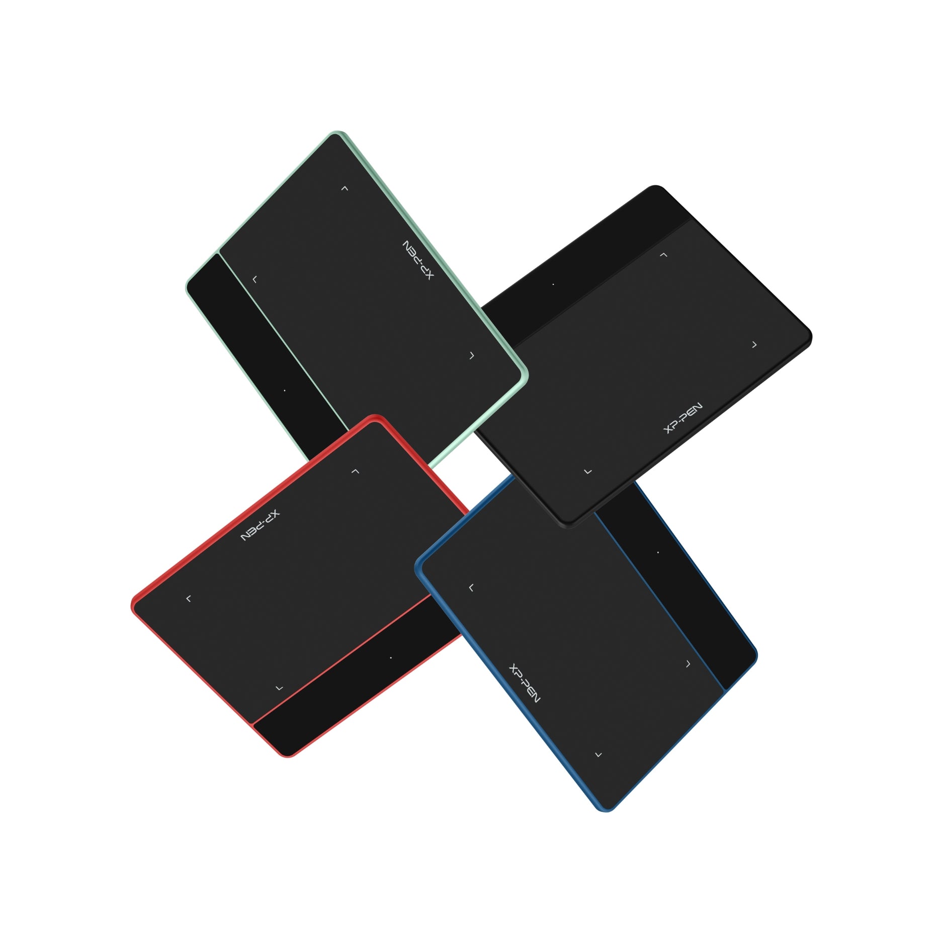 Vista frontal de XP-Pen Deco Fun XS 4 colores