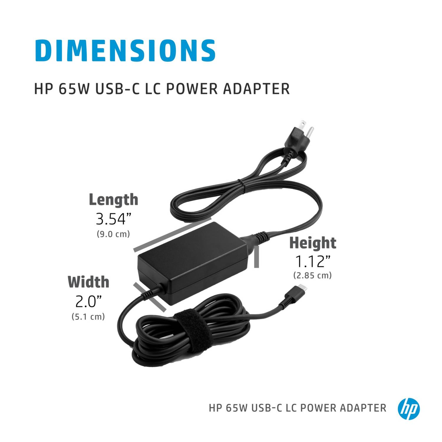 Chargeur pour PC Portable HP Original HP 65W - 18,5V / 3,5A