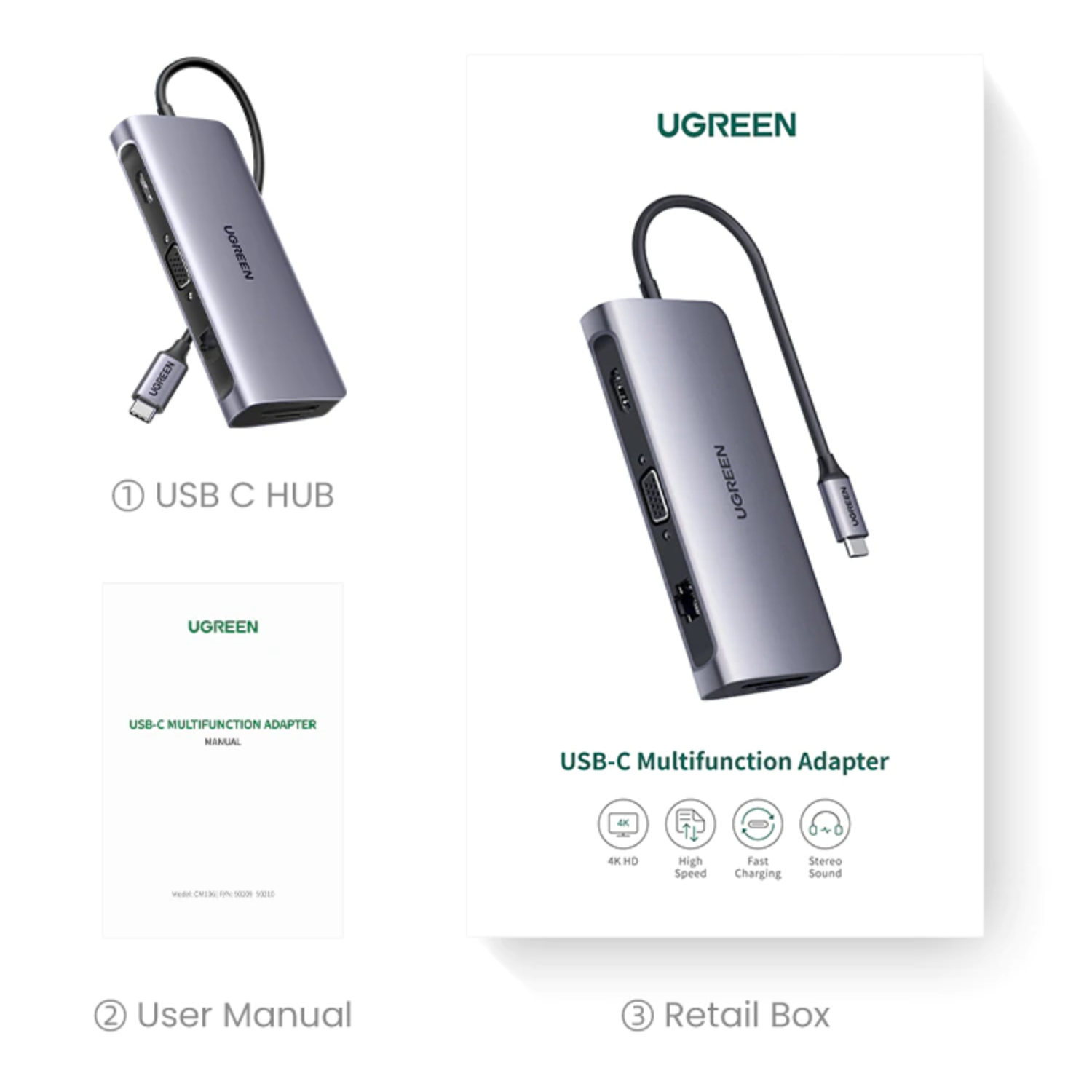 Hub USB-C UGREEN 9 Puertos
