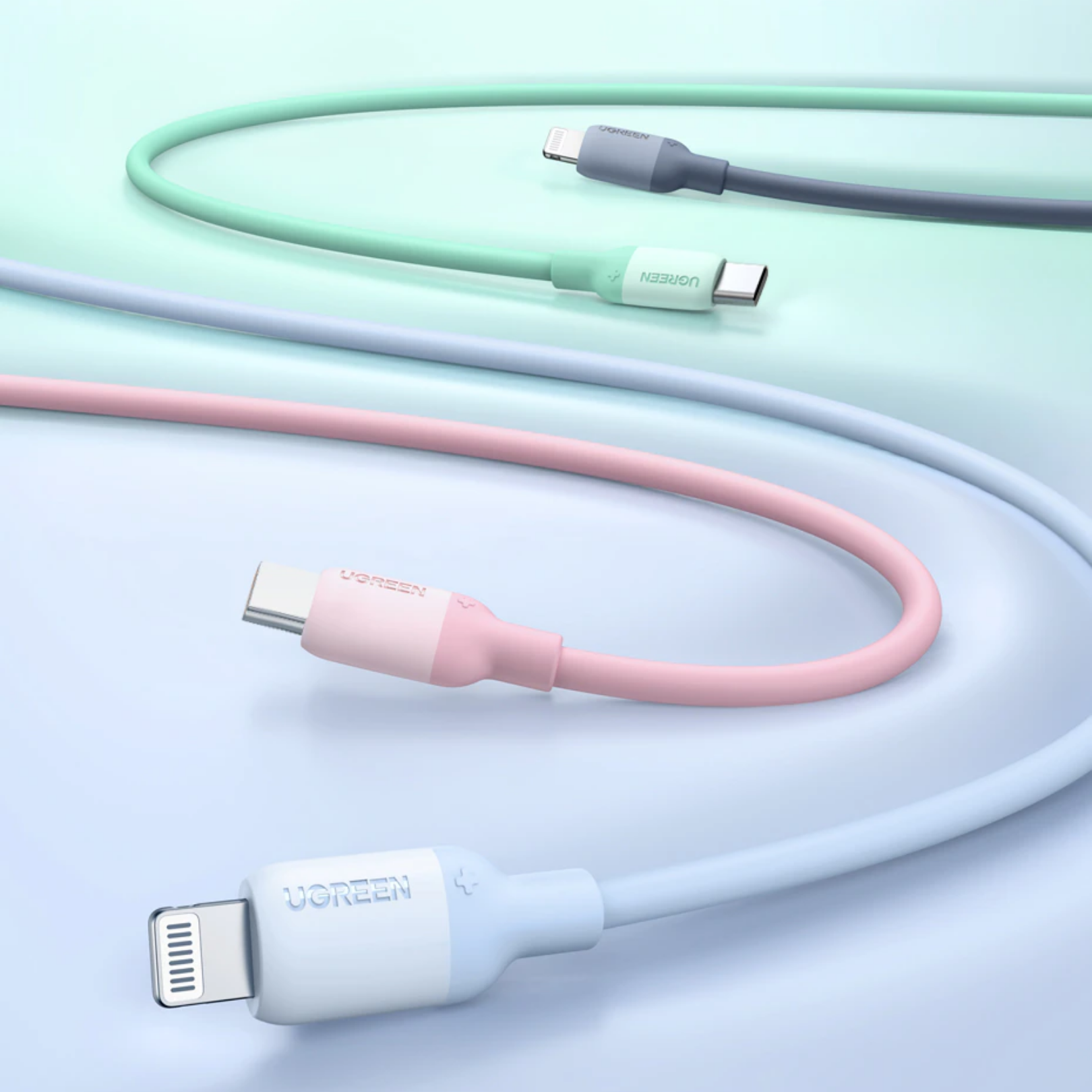 Cable Ugreen USB-C a Lightning, 1.5mt, Carga Rápida, Certificado FMI, Para iPhone 14/14 Pro Max/13/13 Pro/13 Pro Max, etc.