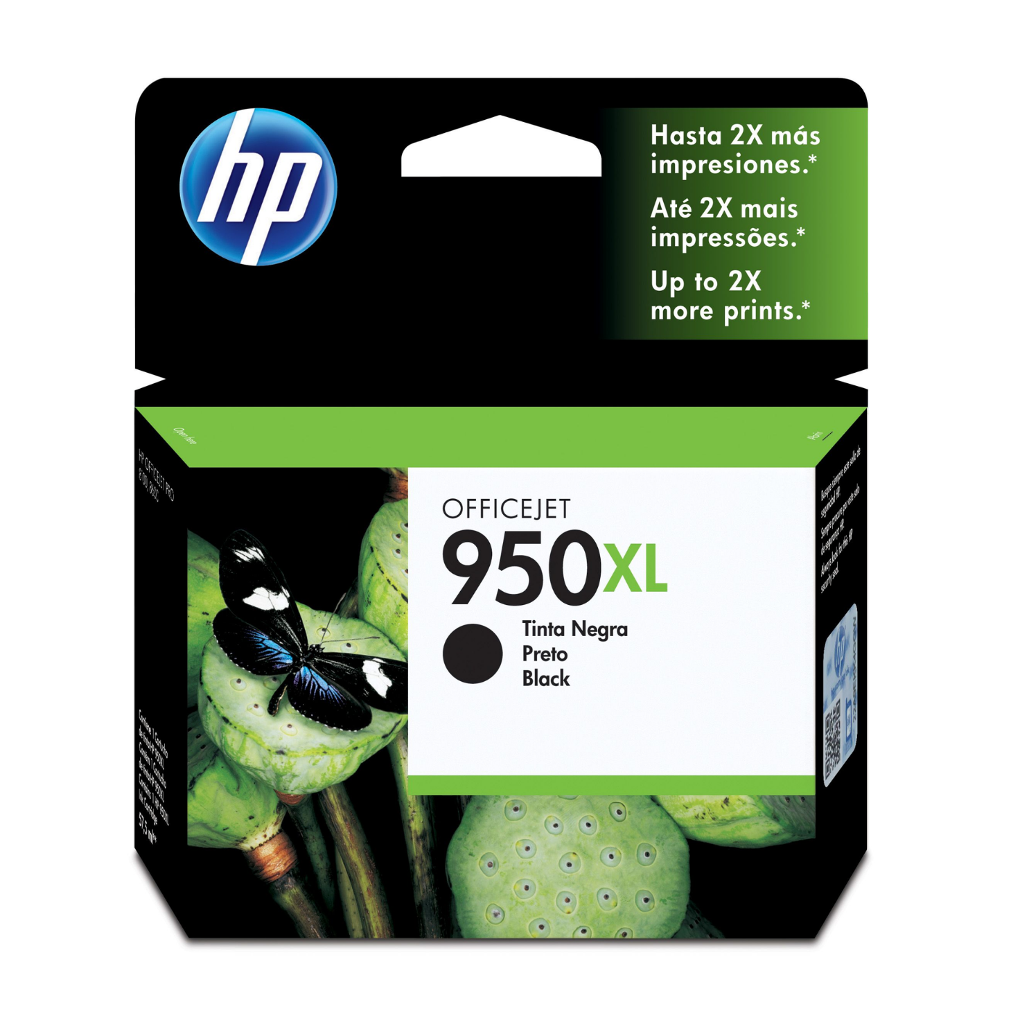Cartucho de tinta HP 950XL Negro (CN045AL) OfficeJet 8100, 8600, 2300 Pag.