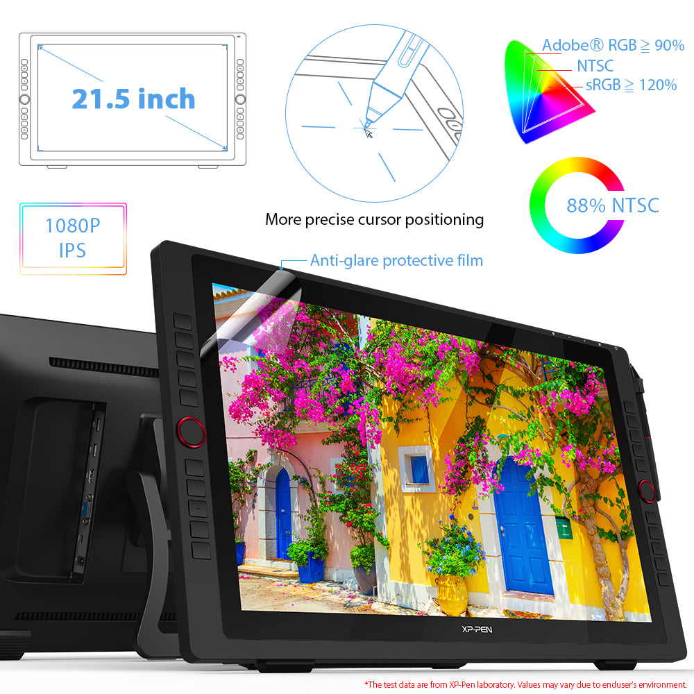 Pantalla XP-PEN Artist 22R Pro con colores precisos y contraste realista